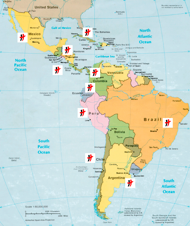 Mapa de Cooperación Internacional